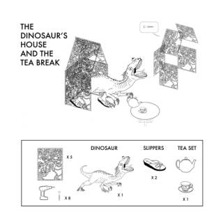 Foto in bianco e nero progetto Dinosaur