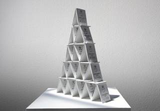 Foto a colori opera Castelli di Carta