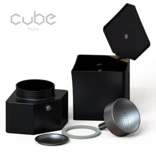 Foto a colori opera Linea Cube Moka