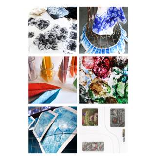 Foto a colori Collage di Progetti artistici