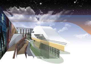 Foto a colori progetto dell\'area Stazione di Testa di Napoli 3