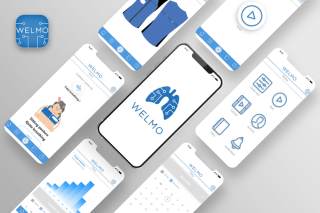 Foto a colori prodotto digitale app Welmo