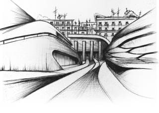 Foto a colori progetto Stazione di Testa di Napoli